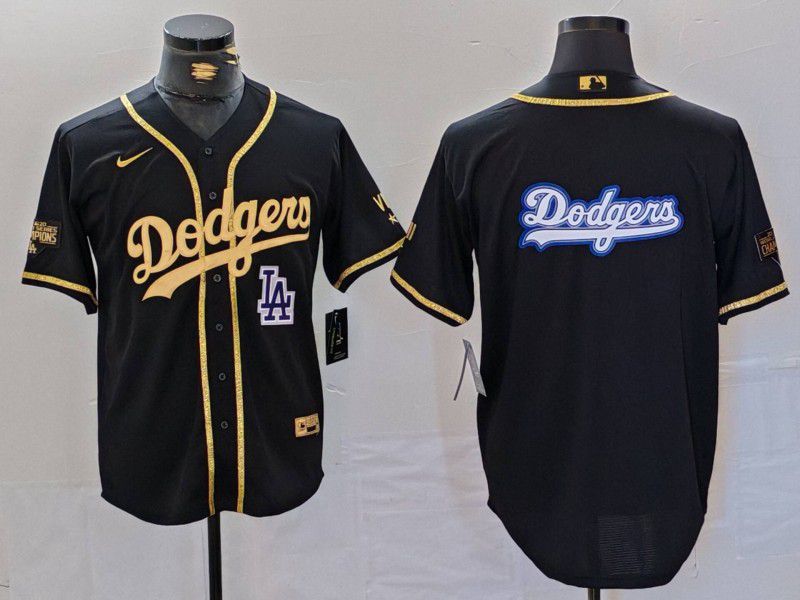 Men Los Angeles Dodgers Blank Black gold Fashion Nike Game MLB Jersey style 7067->los angeles dodgers->MLB Jersey